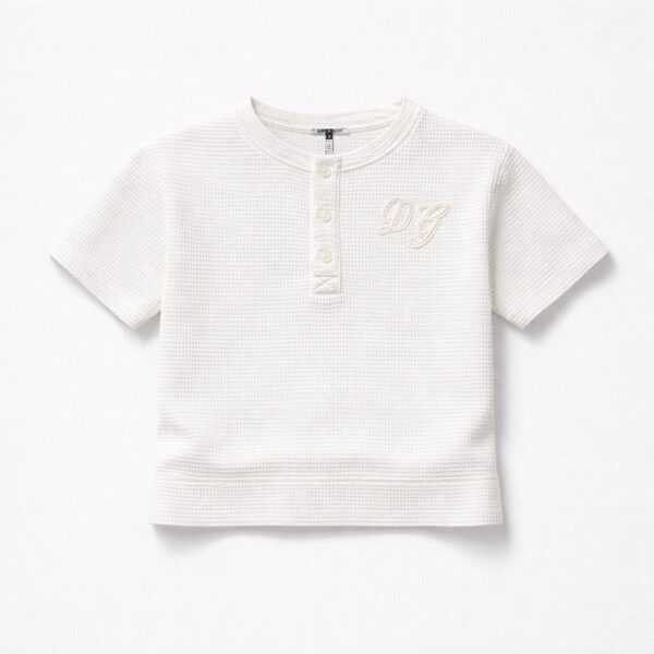 Dolce & Gabbana - Camicia bianca  logata ricamo