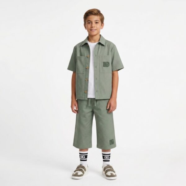 Dolce&Gabbana - Bermuda con logo per bambini