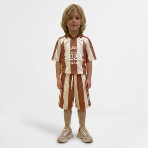 Dolce & Gabbana - Camicia riga avana