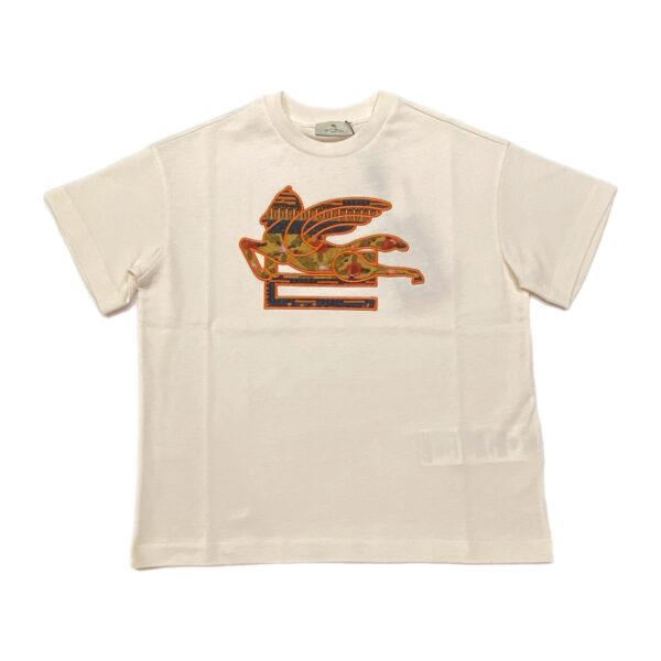 Etro - t-shirt con logo pegaso