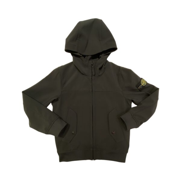 Stone Island - Giubbino con logo - Nero