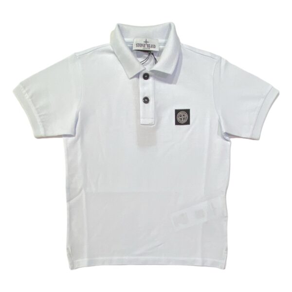 Stone Island - Polo con logo bianco