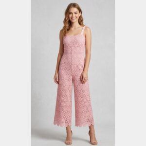 Twinset - Tuta in pizzo macramè