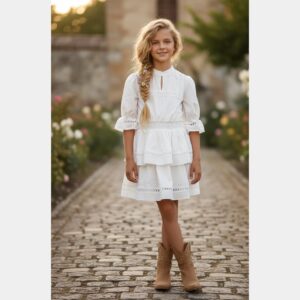 Twinset - Abito per bambina con ricamo