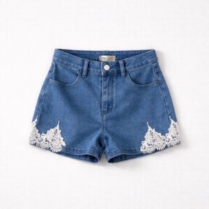 Twinset - Sort in jeans con ricamo