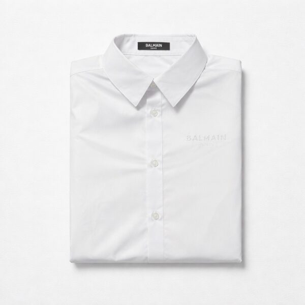 Balmain - Camicia con logo laterale