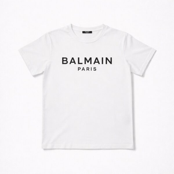 Balmain - T-shirt con logo nero