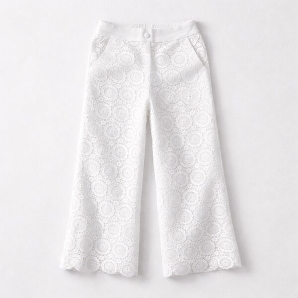 Twinset - Pantalone in pizzo macrame