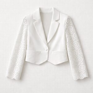 Twinset - Giacca con maniche in pizzo
