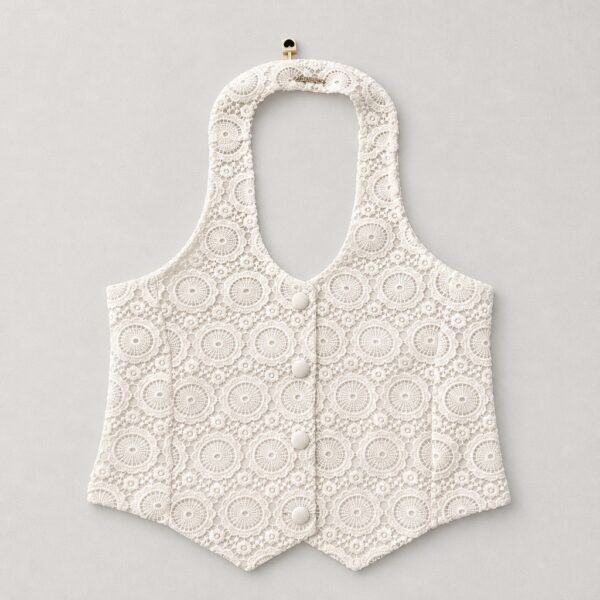 Twinset - Top pizzo macrame