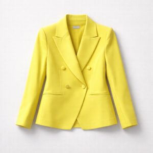 Twinset - Giacca doppio petto gialla