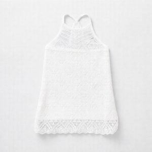 Twinset - Abito in pizzo bianco