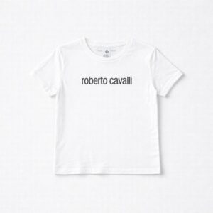Roberto Cavalli - t shirt bianca logata