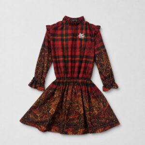 Etro - Abito fantasia tartan per bambina