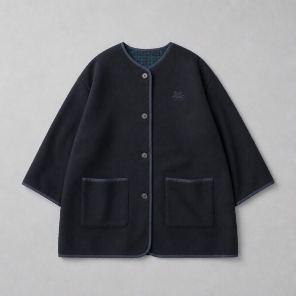 Etro - Cappotto reversibile senza collo