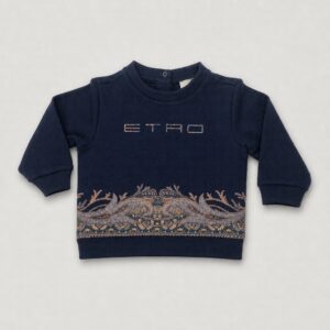 Etro - Felpa girocollo con stampa peasley
