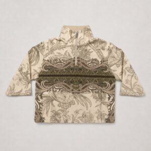 Etro - Felpa mezza zip fantasia peasley