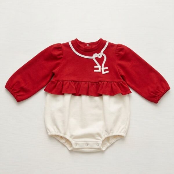 Elisabetta Franchi - Pagliaccetto bicolore neonata