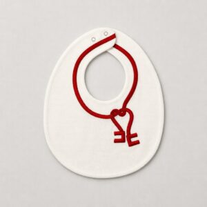 Elisabetta Franchi - Bavetta neonata cuore logo