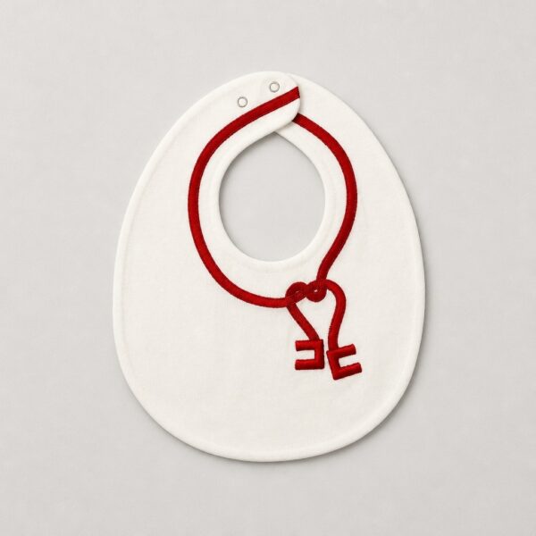 Elisabetta Franchi - Bavetta neonata cuore logo
