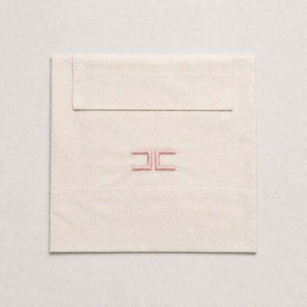 Elisabetta Franchi - Lenzuolino con logo rosa