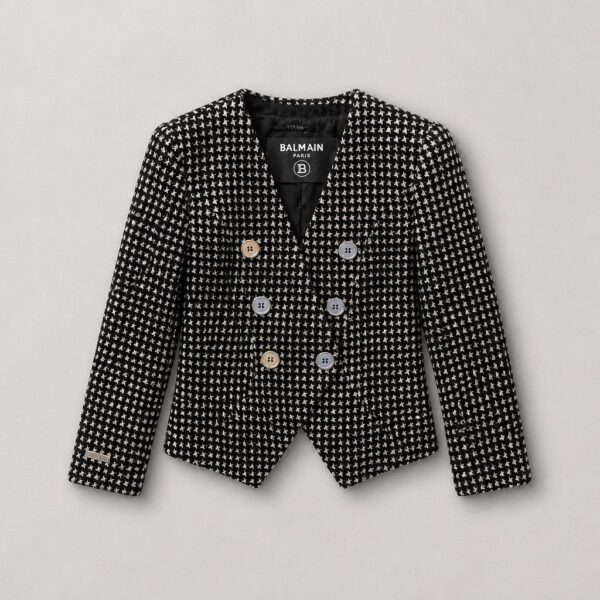 Balmain - Giacca blazer doppio petto per bambina