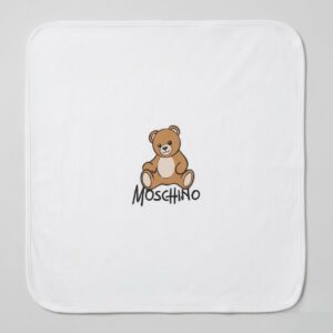 Moschino - Coperta per neonato bianca