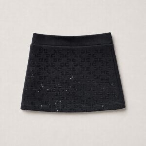Elisabetta Franchi - Gonna con cristalli nera