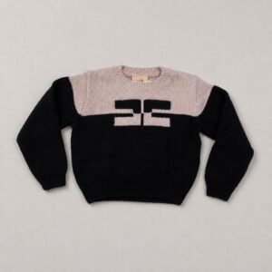 Elisabetta Franchi - Maglia rosa nera per bambina