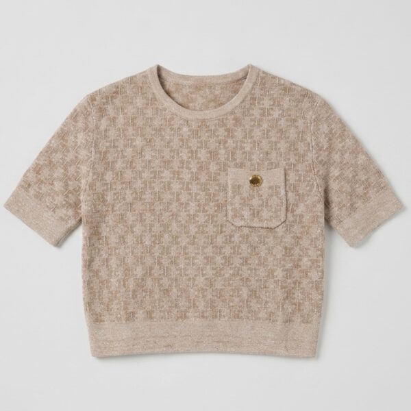 Elisabetta Franchi - maglia in ciniglia gold