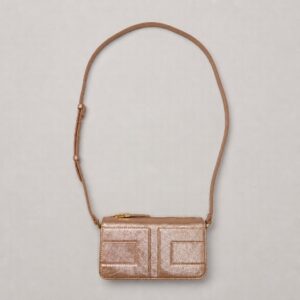Elisabetta franchi - Borsa a racolla rosa gold
