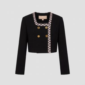 Elisabetta Franchi - Giacca con logo monogram
