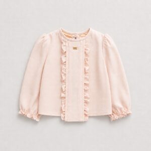 Elisabetta Franchi - Camicia con rouche rosa