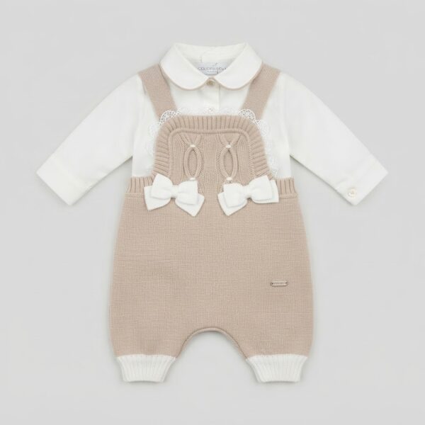 Colorichiari - Salopette e camicia per neonata