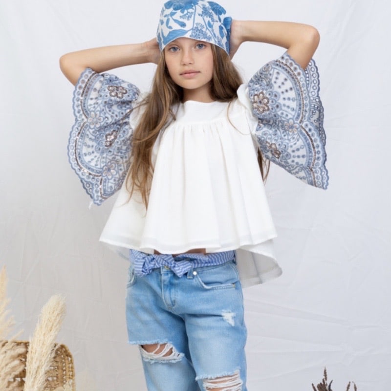 Lu Lu - Camicia bambina - Bianco