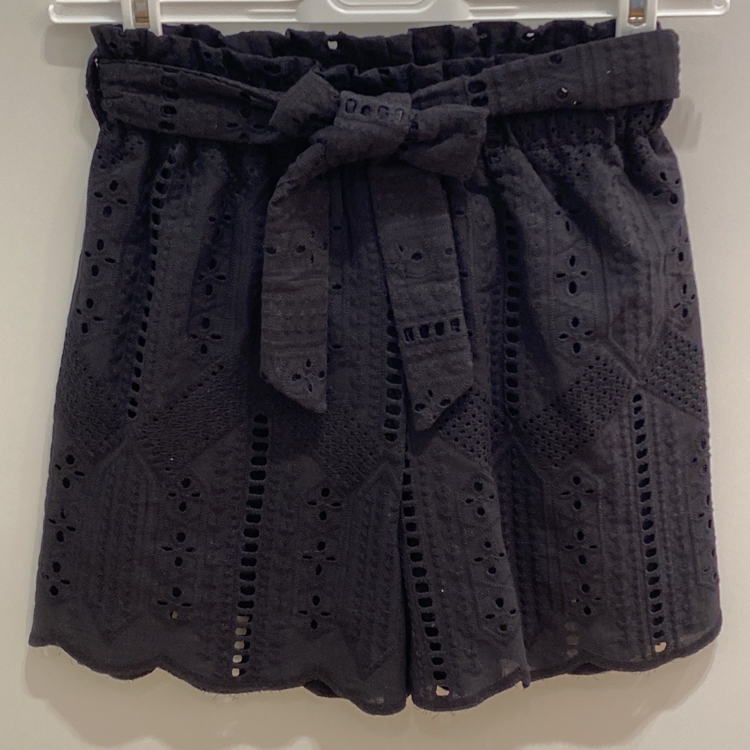Lu Lu - Bermuda pizzo sangallo - Nero