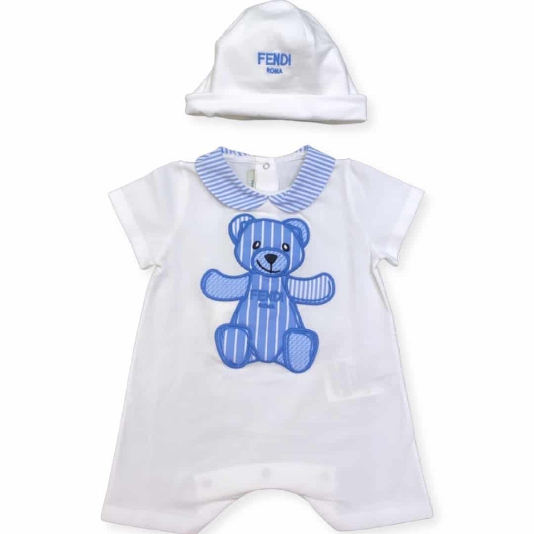 Fendi - Tutina piu cappello - Bianco Cielo