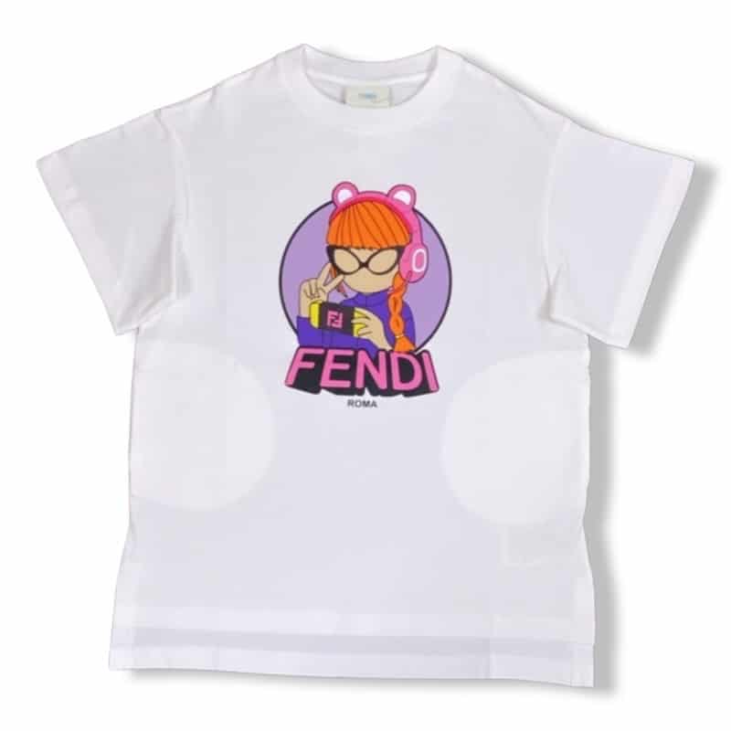 Fendi - T-shirt manica corta - Bianca