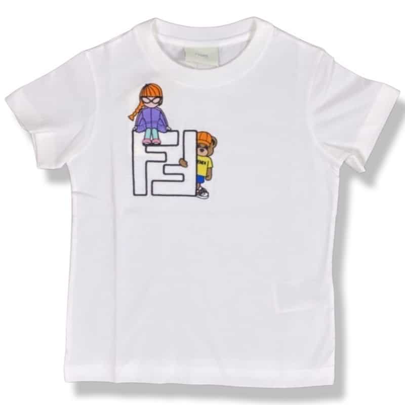 Fendi - T-shirt manica corta - Bianca