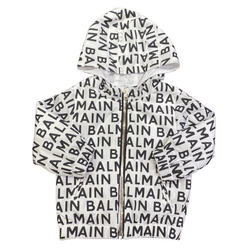 Balmain - Giubbino Bimbi - Nero bianco
