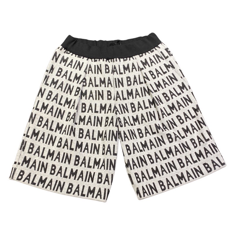 Balmain - Bermuda bimbi - Bianco nero