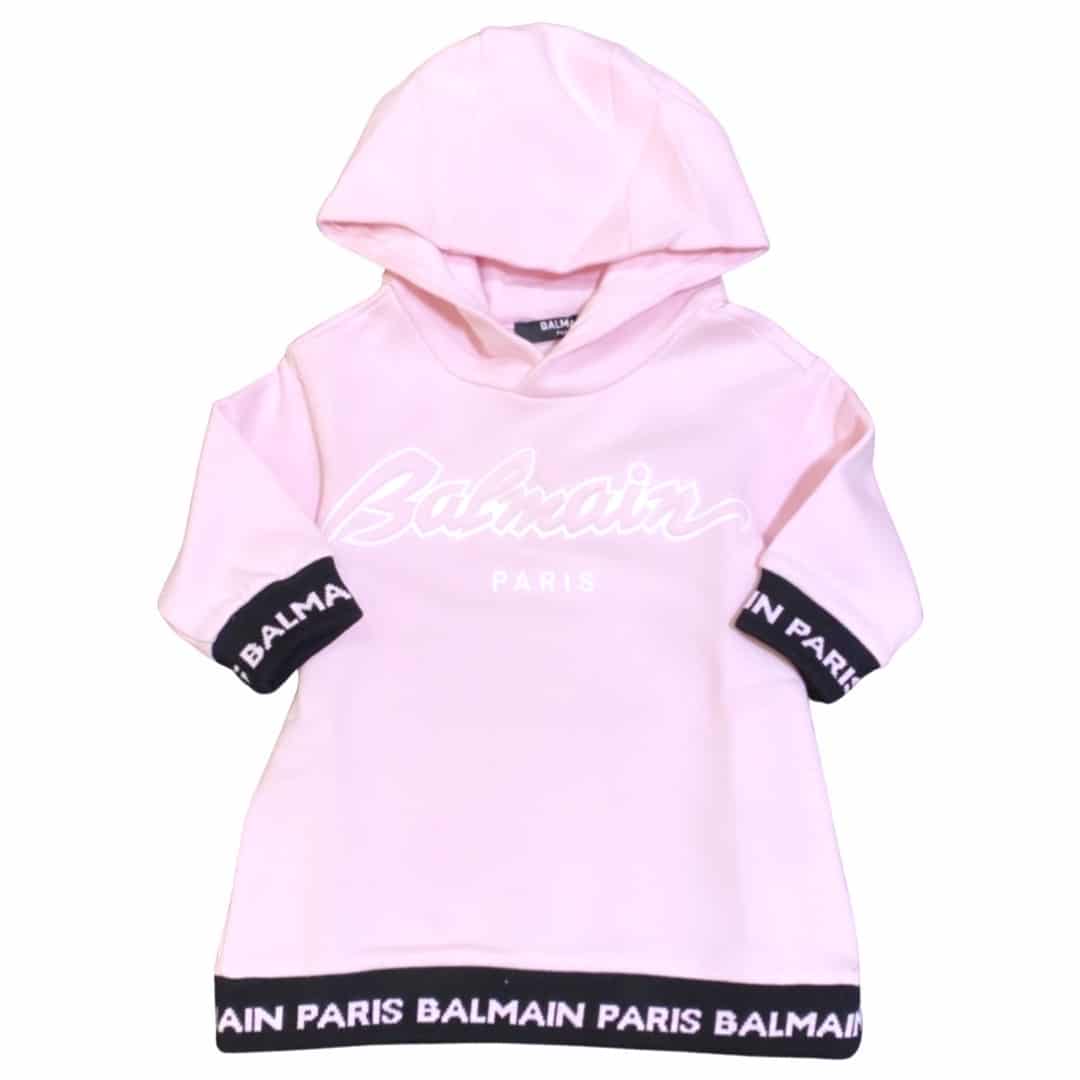 Balmain - Abito in felpa - Rosa