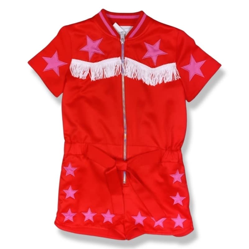 Stella McCartney - Tuta con stelle - Rosso