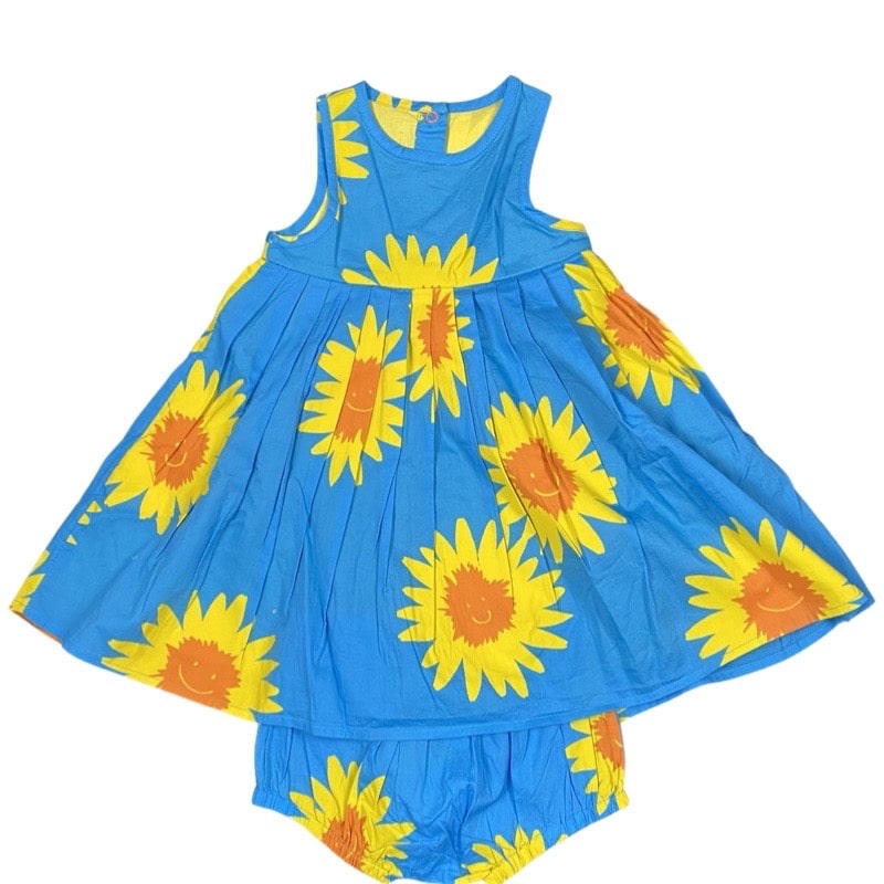 Stella McCartney - Abito con coulotte - girasoli