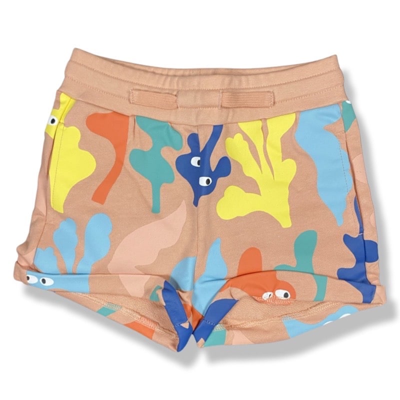 Stella McCartney - Short in felpa - Corallo