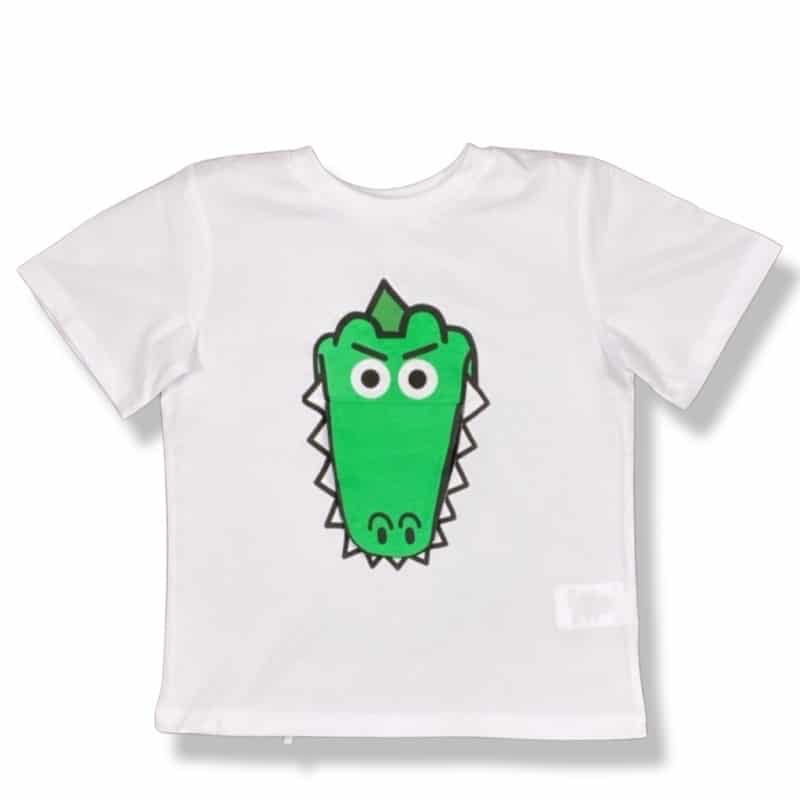 Stella McCartney - T-shirt Con bocca drago - Bianc