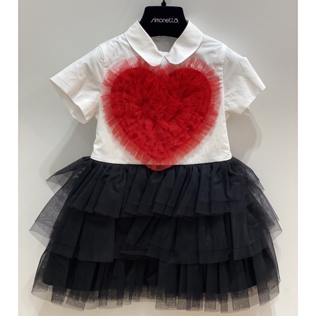 Simonetta - Abito bimba - Bianco nero rosso