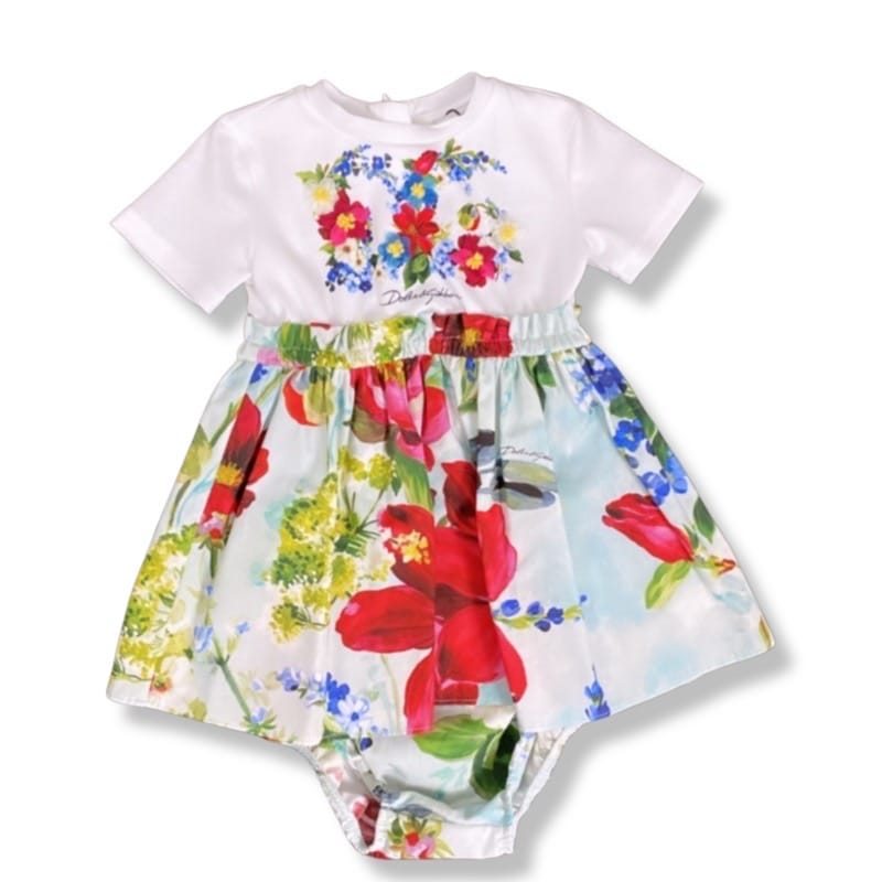 Dolce & Gabbana - abito con coulotte -Fiori