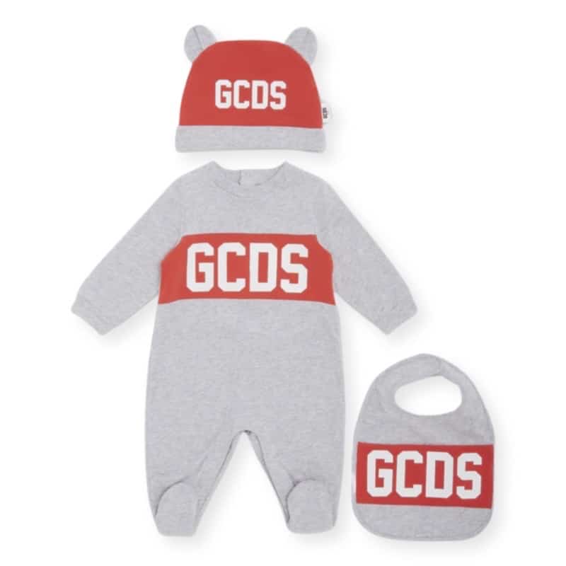 Gcds - Tutina neonati - Grigio Rosso