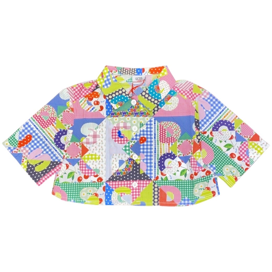 Gcds - Camicia corta bambina - Multicolor
